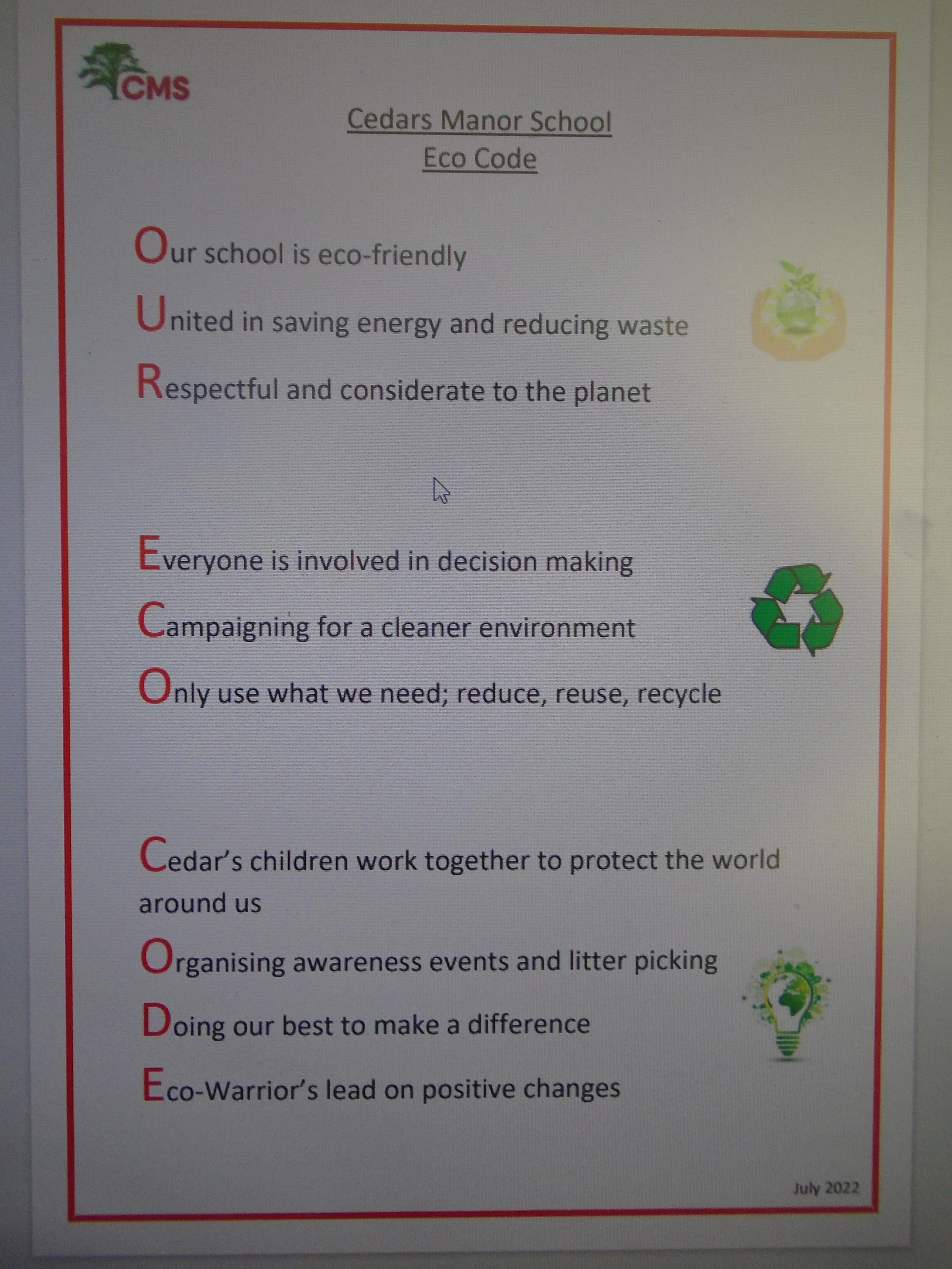 Cedars Manor Eco-Code